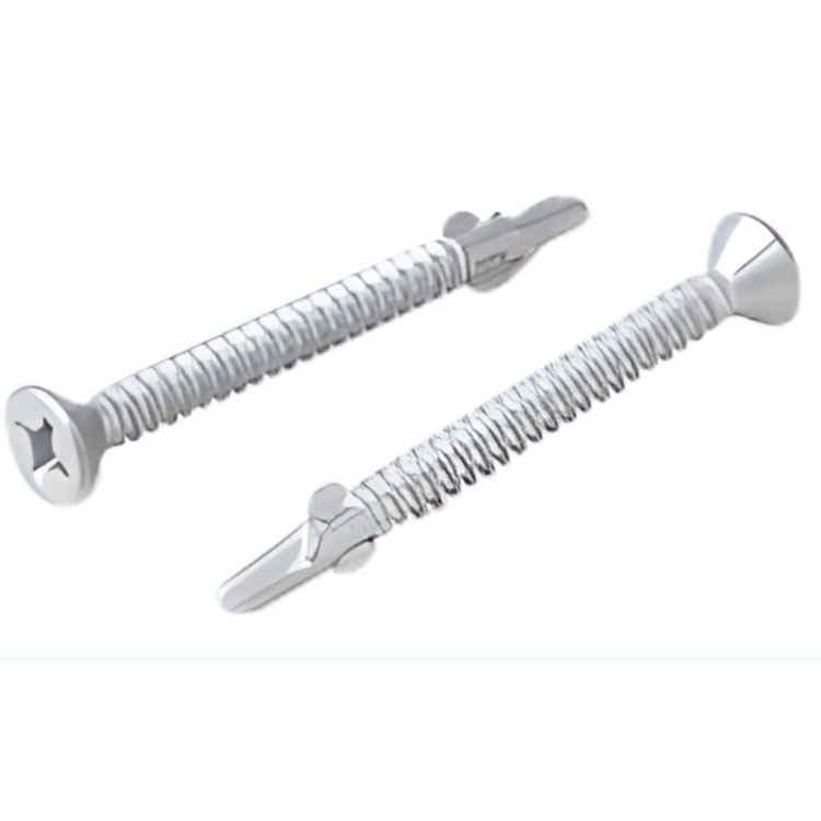 phillips flat head self drilling screw with wings